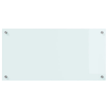Keuken Achterwand Wit 80 x 40 x 0.8 cm gehard glas