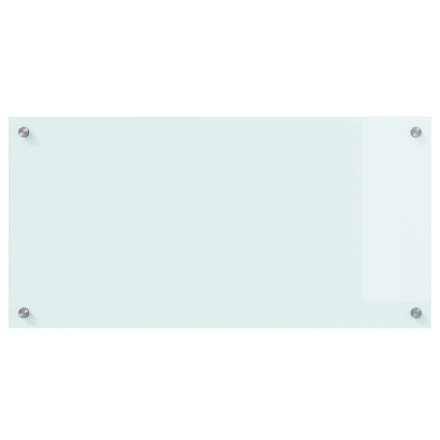 Keuken Achterwand Wit 80 x 40 x 0.8 cm gehard glas