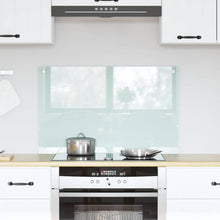Keuken Achterwand Wit 80 x 50 x 0.8 cm gehard glas