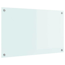 Keuken Achterwand Wit 80 x 50 x 0.8 cm gehard glas