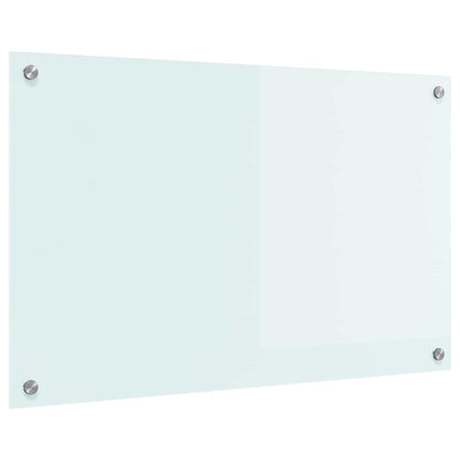Keuken Achterwand Wit 80 x 50 x 0.8 cm gehard glas