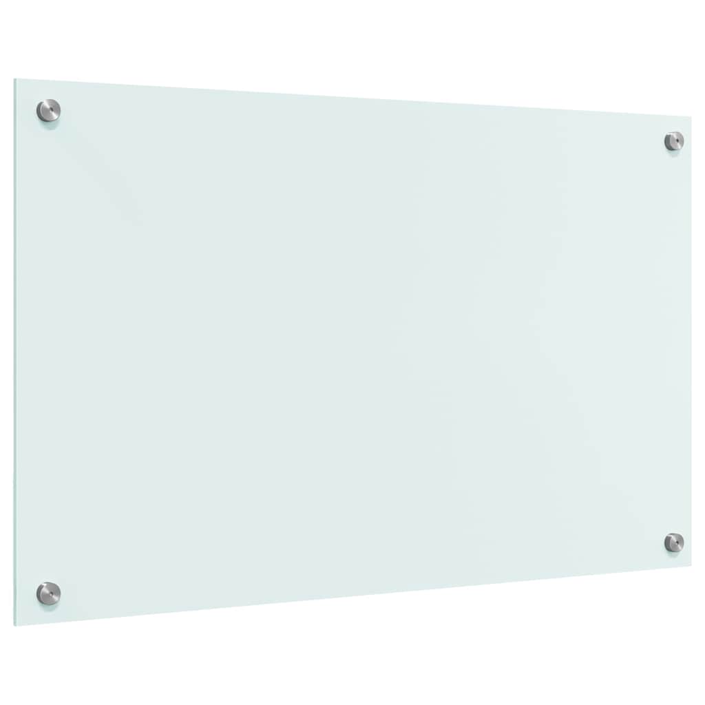 Keuken Achterwand Wit 80 x 50 x 0.8 cm gehard glas