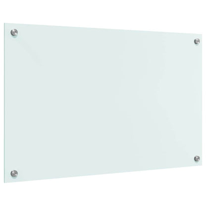 Keuken Achterwand Wit 80 x 50 x 0.8 cm gehard glas