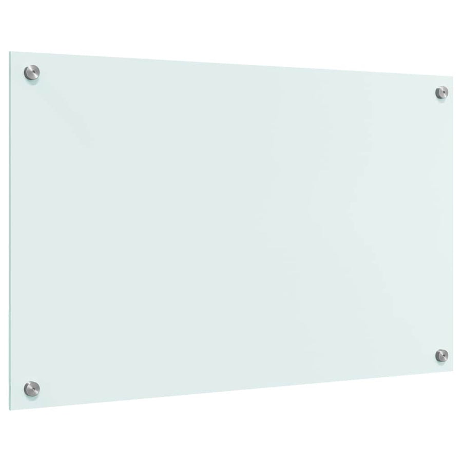 Keuken Achterwand Wit 80 x 50 x 0.8 cm gehard glas