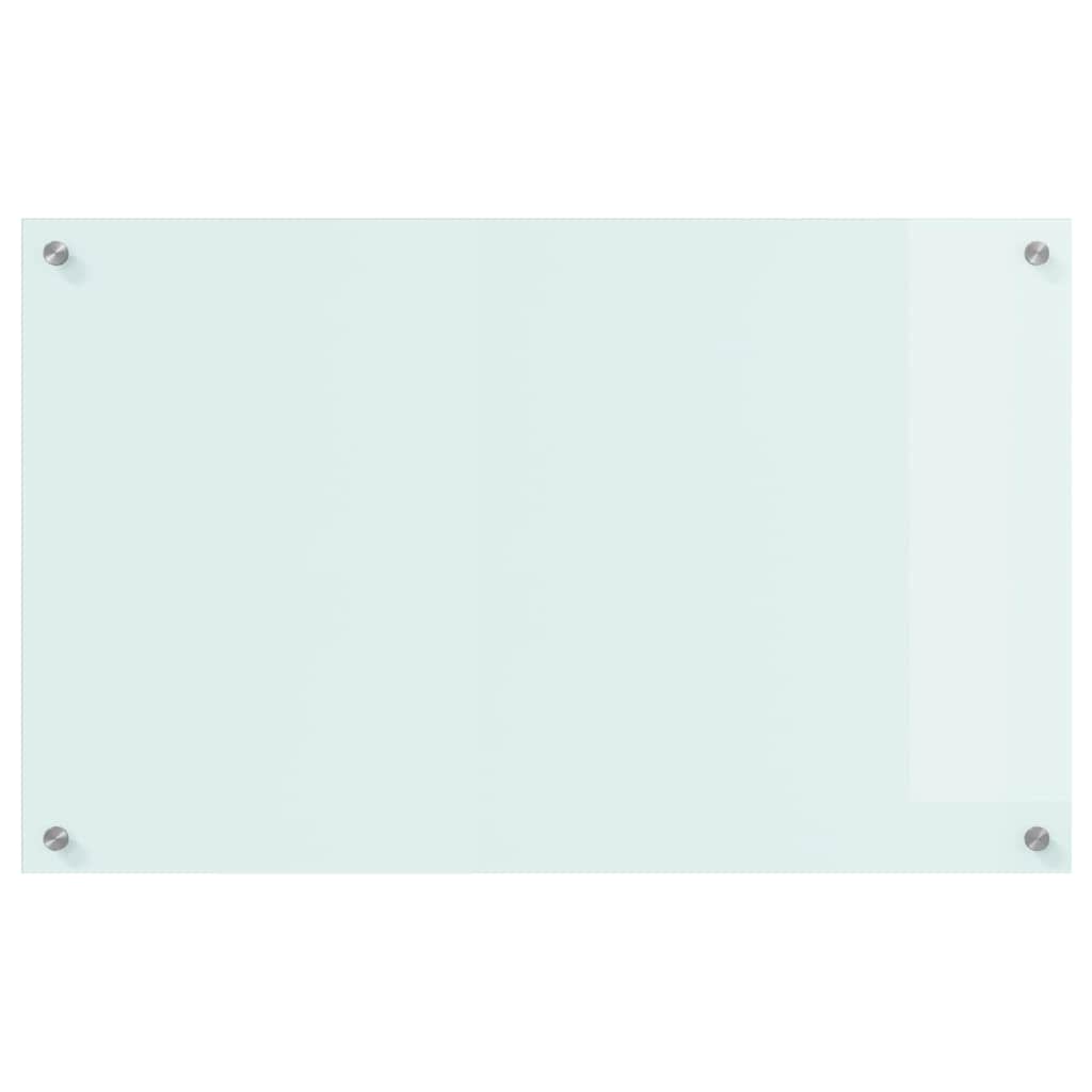 Keuken Achterwand Wit 80 x 50 x 0.8 cm gehard glas