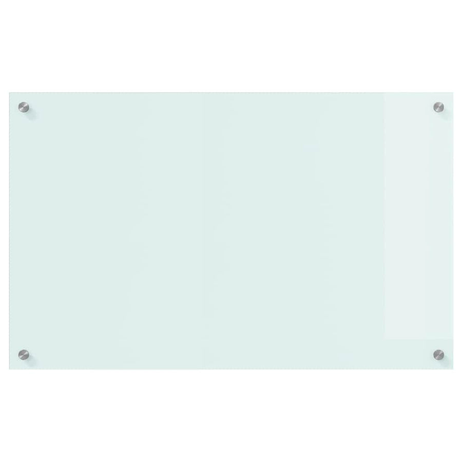 Keuken Achterwand Wit 80 x 50 x 0.8 cm gehard glas
