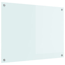 Keuken Achterwand Wit 80 x 60 x 0.8 cm gehard glas