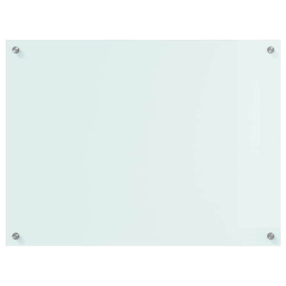Keuken Achterwand Wit 80 x 60 x 0.8 cm gehard glas