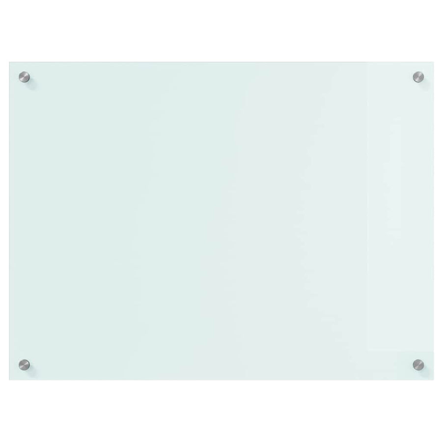 Keuken Achterwand Wit 80 x 60 x 0.8 cm gehard glas