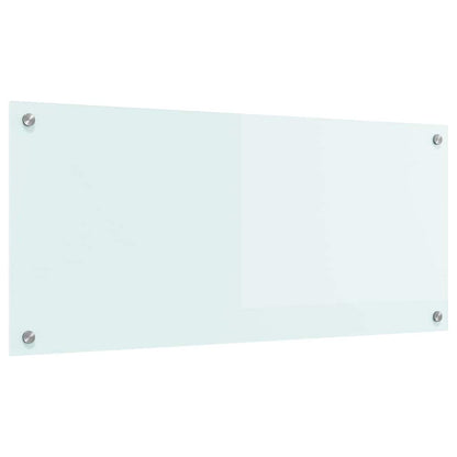Keuken Achterwand Wit 90 x 40 x 0,8 cm gehard glas