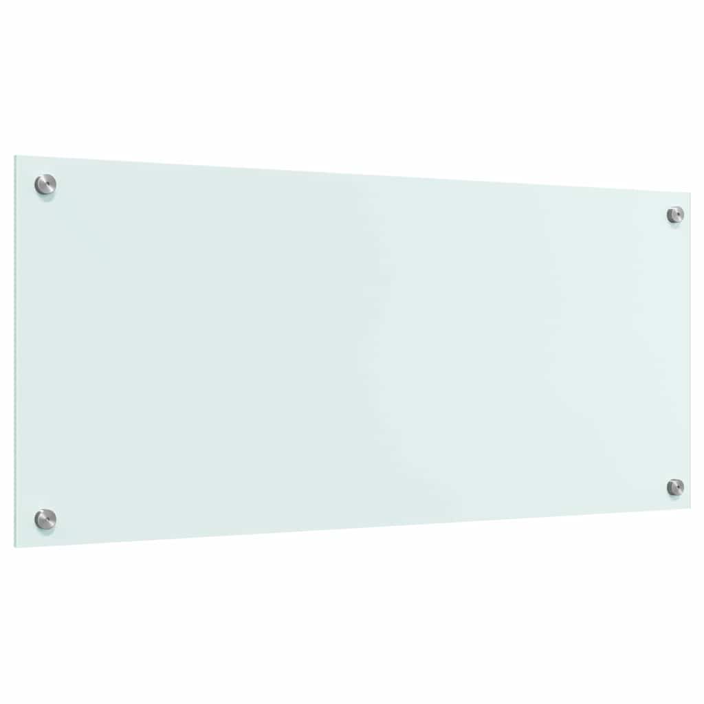 Keuken Achterwand Wit 90 x 40 x 0,8 cm gehard glas