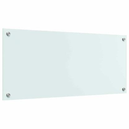 Keuken Achterwand Wit 90 x 40 x 0,8 cm gehard glas
