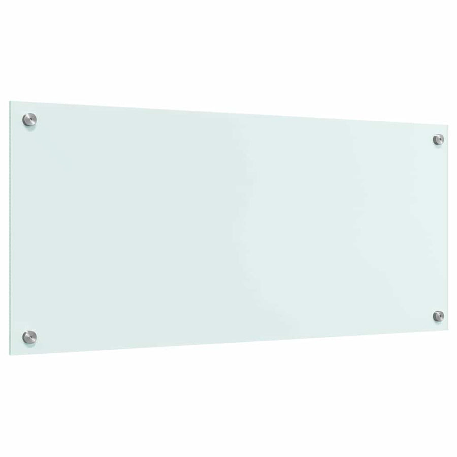 Keuken Achterwand Wit 90 x 40 x 0,8 cm gehard glas
