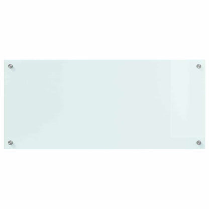 Keuken Achterwand Wit 90 x 40 x 0,8 cm gehard glas