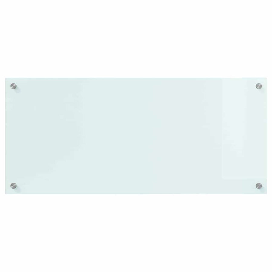 Keuken Achterwand Wit 90 x 40 x 0,8 cm gehard glas