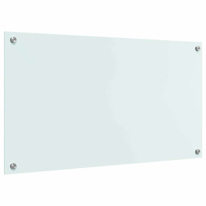 Keuken Achterwand Wit 90 x 50 x 0.8 cm gehard glas