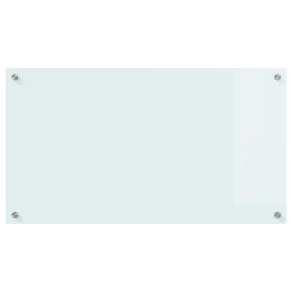 Keuken Achterwand Wit 90 x 50 x 0.8 cm gehard glas