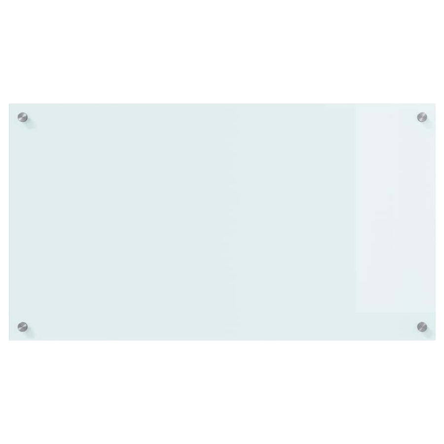 Keuken Achterwand Wit 90 x 50 x 0.8 cm gehard glas