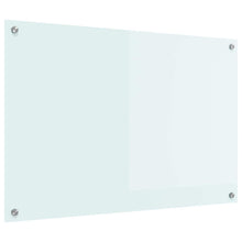 Keuken Achterwand Wit 90 x 60 x 0.8 cm gehard glas