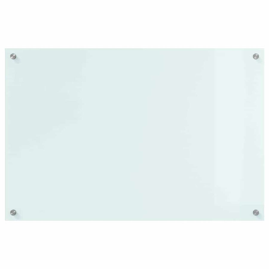 Keuken Achterwand Wit 90 x 60 x 0.8 cm gehard glas