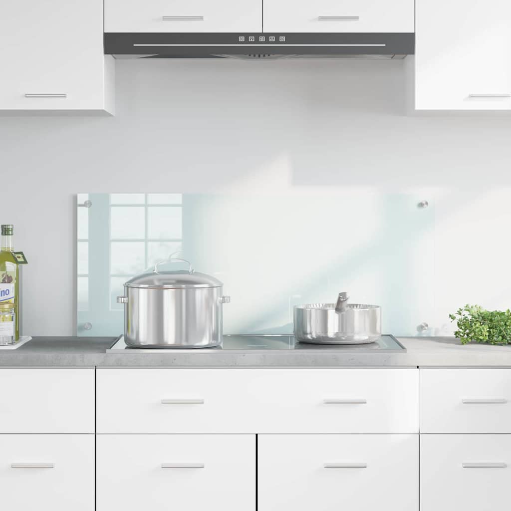 Keukenachterwand Melk 100 x 40 cm gehard glas