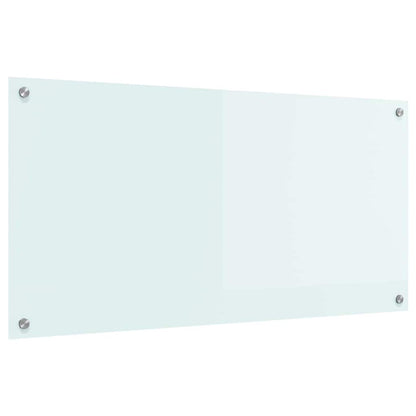Keuken Achterwand Wit 100 x 50 x 0,8 cm gehard glas