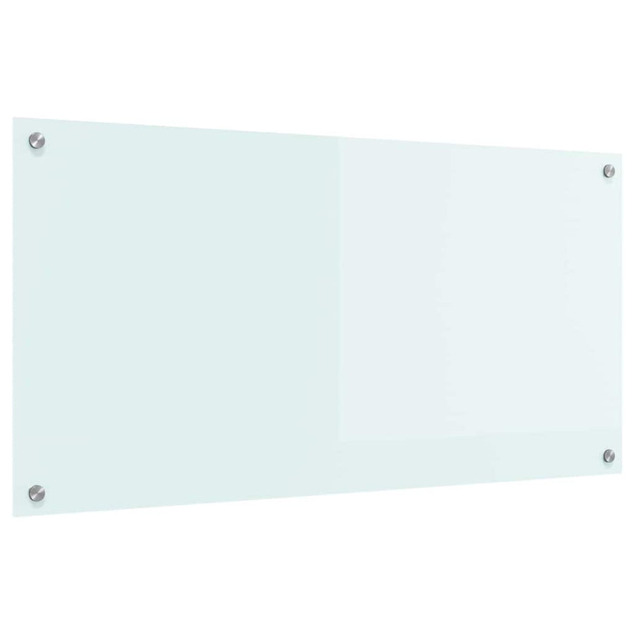 Keuken Achterwand Wit 100 x 50 x 0,8 cm gehard glas