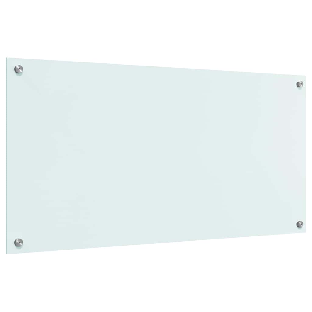 Keuken Achterwand Wit 100 x 50 x 0,8 cm gehard glas
