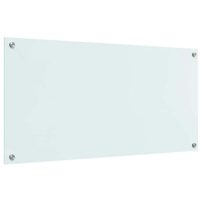 Keuken Achterwand Wit 100 x 50 x 0,8 cm gehard glas