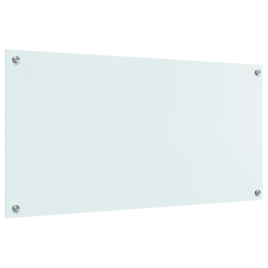 Keuken Achterwand Wit 100 x 50 x 0,8 cm gehard glas
