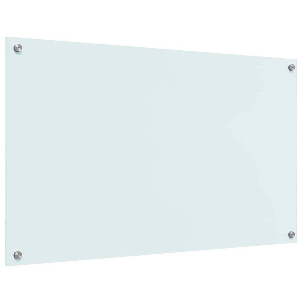 Keuken Achterwand Wit 100 x 60 x 0,8 cm gehard glas