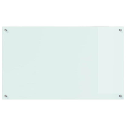 Keuken Achterwand Wit 100 x 60 x 0,8 cm gehard glas