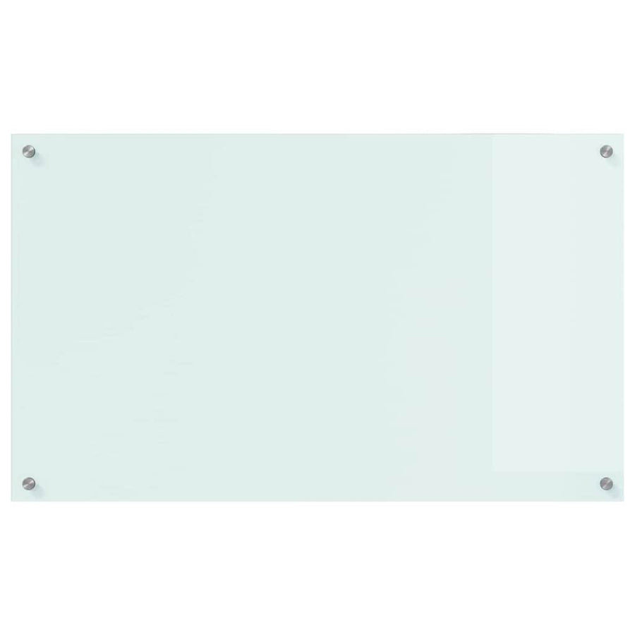 Keuken Achterwand Wit 100 x 60 x 0,8 cm gehard glas