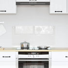 Keuken achterwand 80x40 cm gehard glas doorzichtig