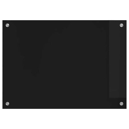 Keuken Achterwand Zwart 70 x 50 x 0.8 cm gehard glas