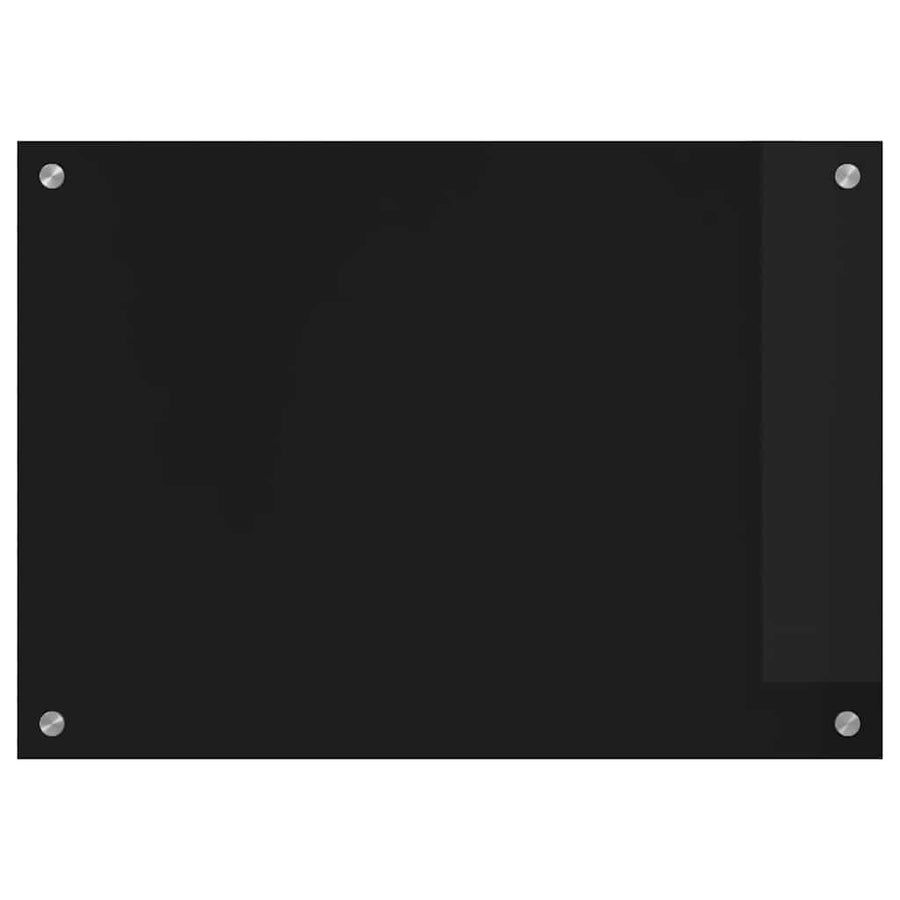 Keuken Achterwand Zwart 70 x 50 x 0.8 cm gehard glas