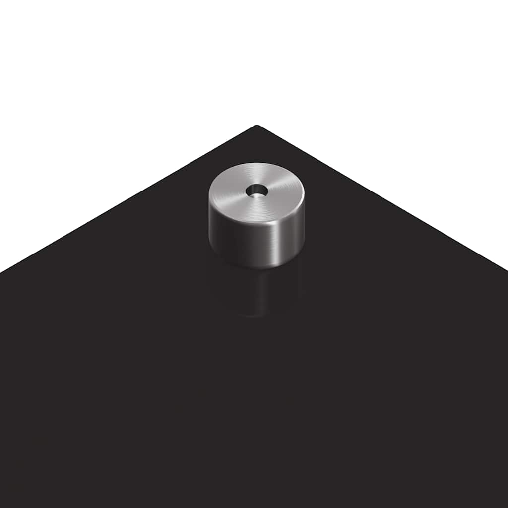 Keuken Achterwand Zwart 70 x 60 x 0.8 cm gehard glas