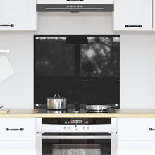 Keuken Achterwand Zwart 70 x 60 x 0.8 cm gehard glas