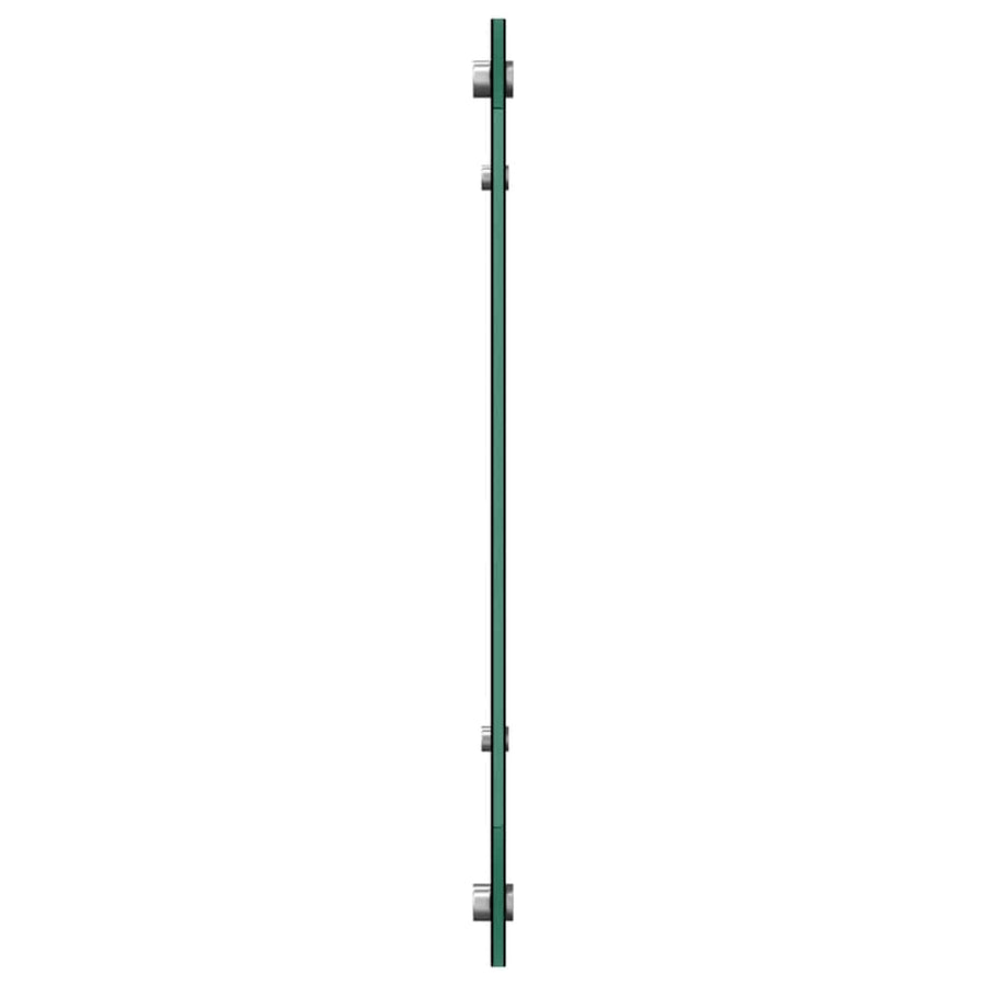 Keuken Achterwand Zwart 80 x 50 x 0.8 cm gehard glas