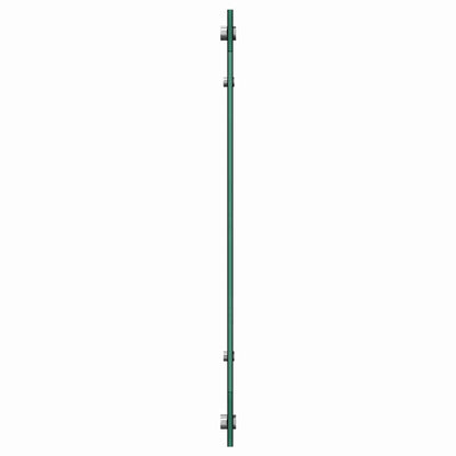 Keuken Achterwand Zwart 80 x 60 x 0.8 cm gehard glas