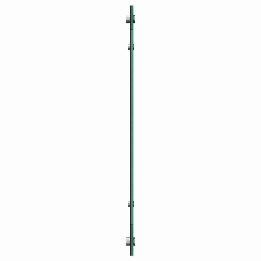 Keuken Achterwand Zwart 80 x 60 x 0.8 cm gehard glas