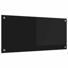 Keuken Achterwand Zwart 90 x 40 x 0,8 cm gehard glas