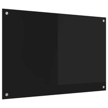Keukenachterwand Zwart 90 x 60 cm gehard glas