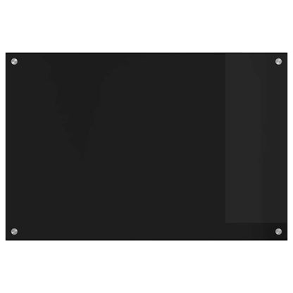 Keukenachterwand Zwart 90 x 60 cm gehard glas