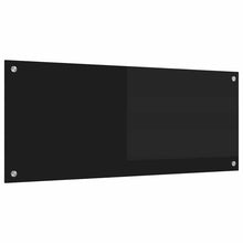 Keuken Achterwand Zwart 100 x 40 x 0,8 cm gehard glas