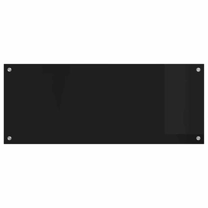 Keuken Achterwand Zwart 100 x 40 x 0,8 cm gehard glas