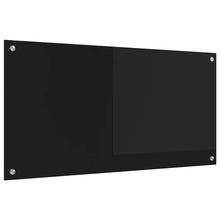Keuken Achterwand Zwart 100 x 50 x 0,8 cm gehard glas