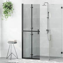 Inloop douche wand Zwart en donkertransparant 70 x 190 cm