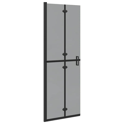 Inloop douche wand Zwart en donkertransparant 70 x 190 cm