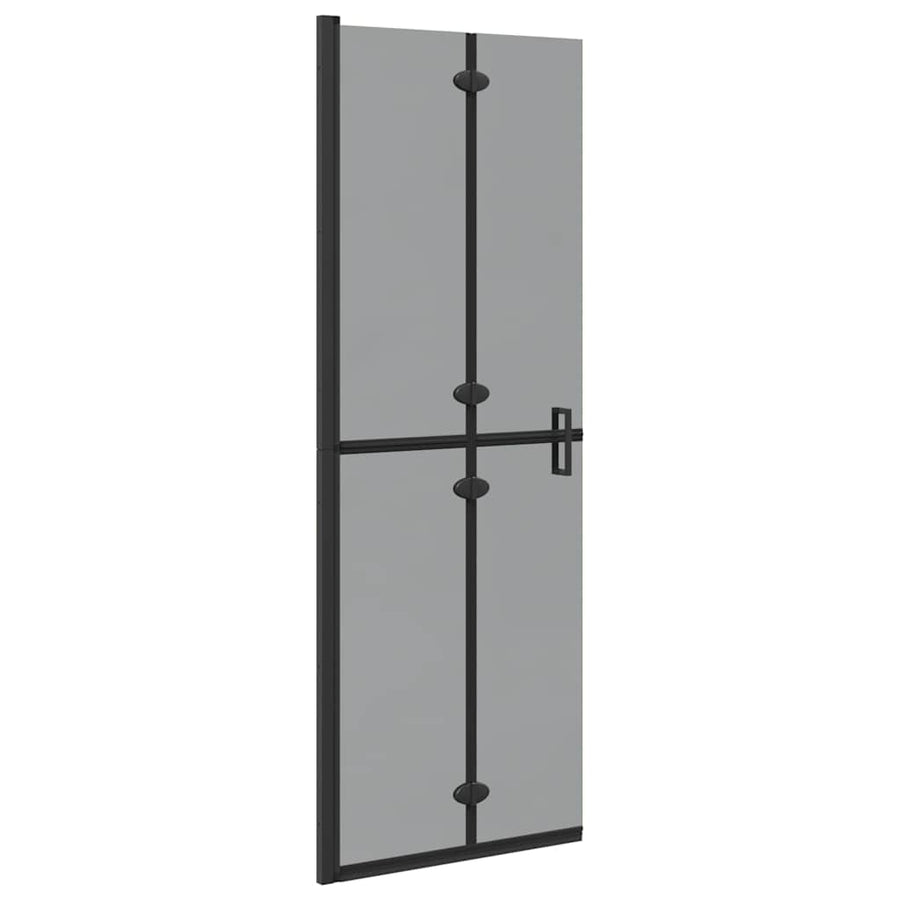 Inloop douche wand Zwart en donkertransparant 70 x 190 cm